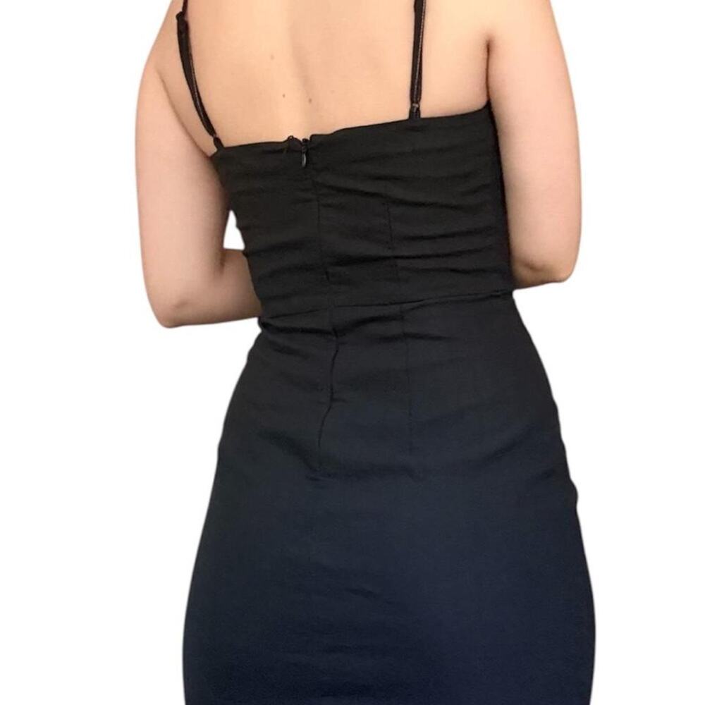 Little black mini dress with - Picture 2 of 2